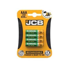4 x  JCB Rechargeable AAA 650