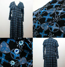 Rare Anshoo Nath for Cara Vintage Bohemian Prairie Pagan Gothic Grunge Dress M