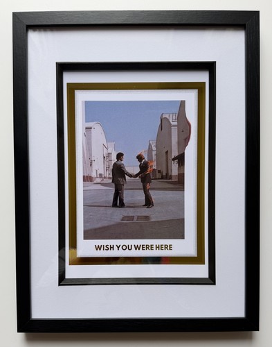 Framed gold foiled pink floyd - framed,