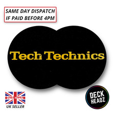 2 x Technics Slipmat Black w/