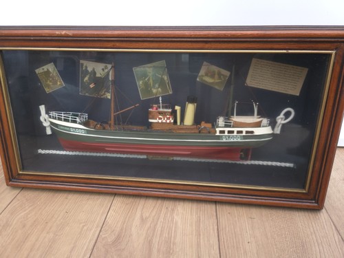 Vintage trawler ship - trawler, model