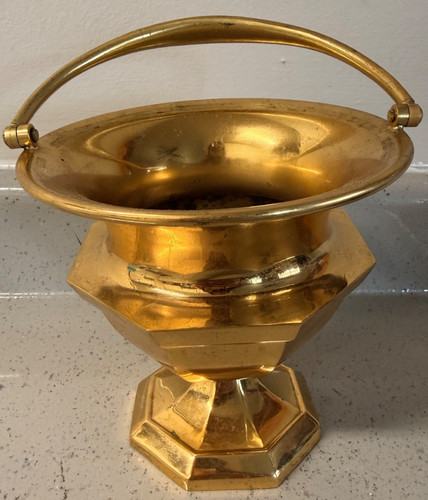 Vintage brass catholic church - brass,