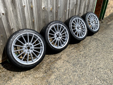 2x Alfa Romeo GT Jetfin 18" GTV GT 147 156 Alloy Wheels Jet Fins Refurbished