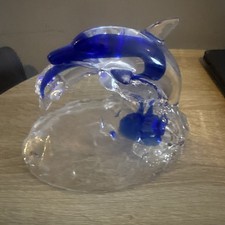 Lovely Dolphin Ornament Glass