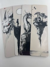 Set Of 4 Dragon , Fantasy Bookmarks