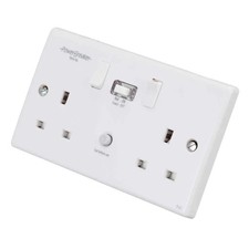 GreenBrook Power Breaker Type A Safety RCD Twin Socket  13A 30mA - H22-WP