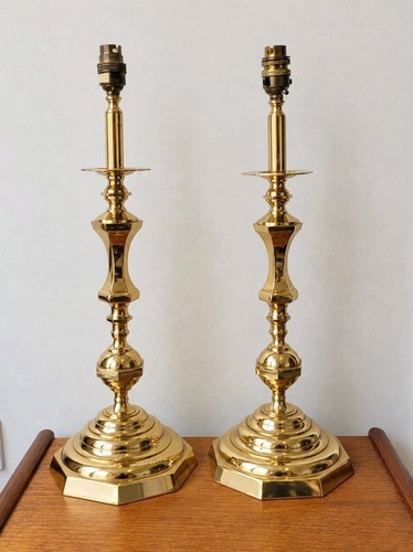 Pair vintage heavy solid - pair,