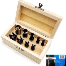Toolzone 8pc Wood Plug Cutter