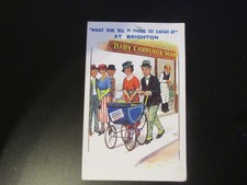 Brighton vintage novelty comic souvenir postcard posted 1936
