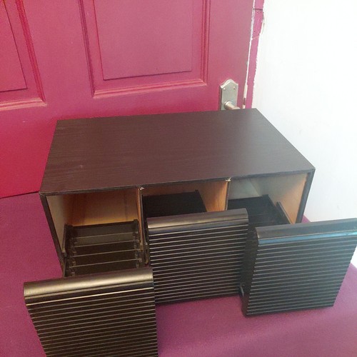 Vintage wooden storage - wooden, cd