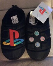 BOYS PLAYSTATION SLIPPERS SIZE