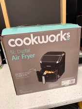 Cookworks 5L Digital Air Fryer 5L 1600W Air Fryer With Removable Bowl