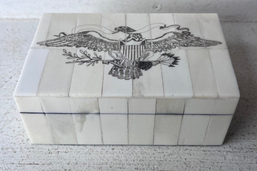 American eagle scrimshaw - eagle,