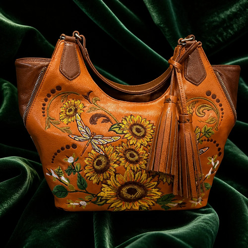 Leather purse designer - leather,
