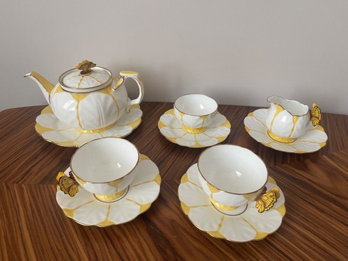 Rare antique tea set - , pcs