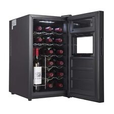 Cookology Thermoelectric Wine Cooler 18 Bottle Fridge Low Noise - Black CWTE18BK