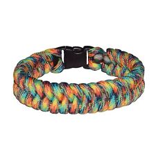 Paracord Bracelet Fishtail Weave in Rasta (Jamaican Bob) Colours With Buckle