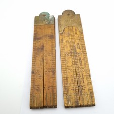 Vintage Boxwood Rule Hockley Abbey Rowe Bros Bristol & Rabone 1380 24in Folding 