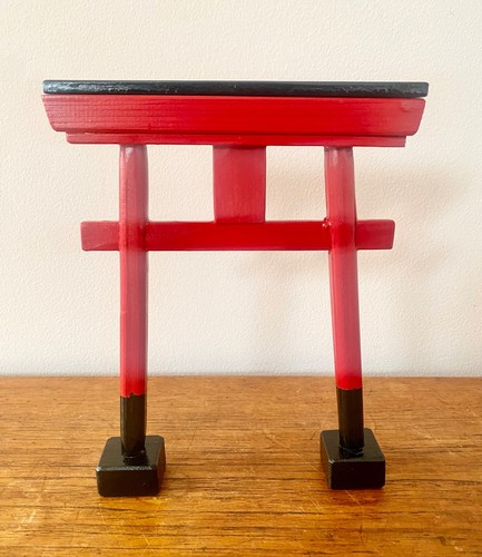 Japanese wooden torii shrine - torii,