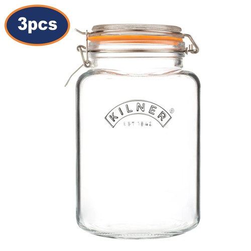 Glass jar square preserving - jar, 3l