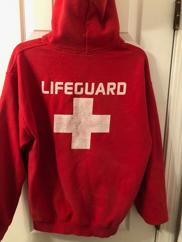 Lifeguard red hoodie gildan - lifeguard,