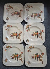 Kensington Staffordshire square side plates x 6  771239