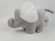 F&F Tesco Elephant Soft Toy Plush Comforter Grey Sleeping Closed Eyes 7" 17cm