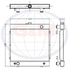 Radiator for ATLAS COPCO