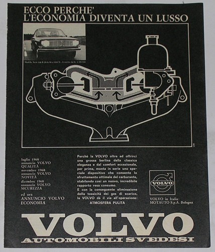 Advert advertising 1969 volvo - advert,