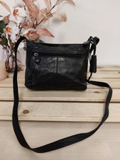 DEBENHAMS COLLECTION BLACK HANDBAG WOMENS SMALL CROSSBODY SHOULDER BAG ZIP PURSE