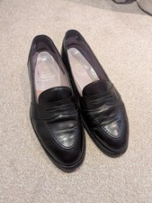 Alden 684 Shell Cordovan Full Strap Penny Loafers 10.5 E, Black