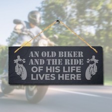 Old Biker And The Ride Laser