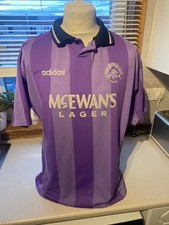 Rare Vintage Original Glasgow Rangers Football Shirt Adidas 42/44 L/XL Purple 