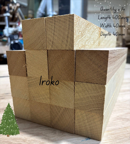 Planed iroko hardwood offcuts - iroko,