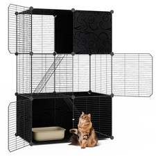 COSTWAY Large Cat Cage 3-Tier