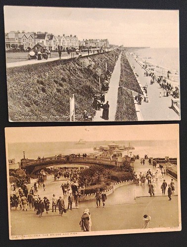 Clacton sea postcards - clacton,