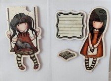 Santoro Gorjuss Stamps - Girl on Swing, Girl with Card