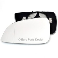 Left passenger side mirror glass with clip for Vauxhall Astra H ECO 09-10 Heated