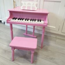 Girls Pink Mini Modern Piano 30 Keys Set With Music Stand And Bench