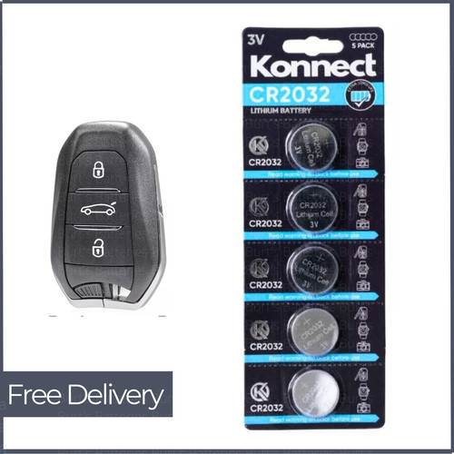 Key fob battery citroen - key,