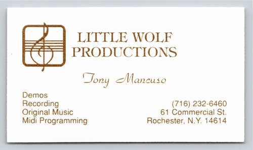Little wolf productions - wolf, tony