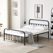 Metal Bed Frame with Headboard