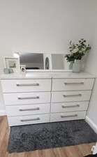 IKEA white malm chest of