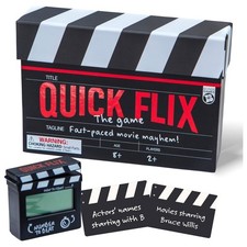 Movie Trivia Game Quick Flix Card Party Game Knowledge Family Film Lover Quiz