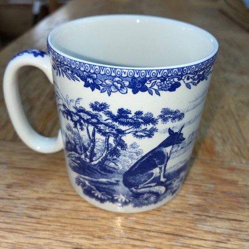 Spode mugs two blue - spode, x