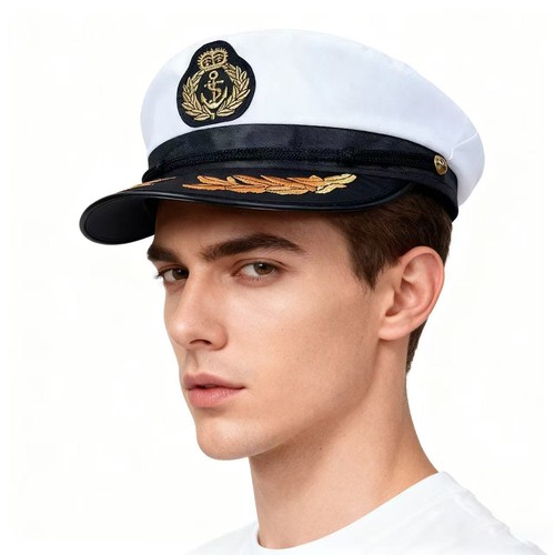 Navy captain hat skipper - captain, yacht