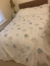 Sanderson ‘Summer Breeze’ Blue & White Agapanthus Kingsize Duvet & 2 Pillowcases