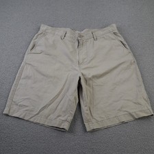 Lacoste Mens Shorts W34 Beige Chino Cotton Classic Fit Adult Vintage Retro