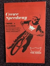 Speedway programme crewe - speedway, v