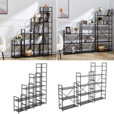 Industrial Style Ladder Shelf Bookshelf Display Cabinet Stoarge Unit Living Room